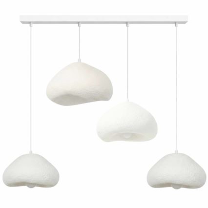 Brilagi - Hanglamp aan kabel WABI SABI 4xE27/40W/230V wit