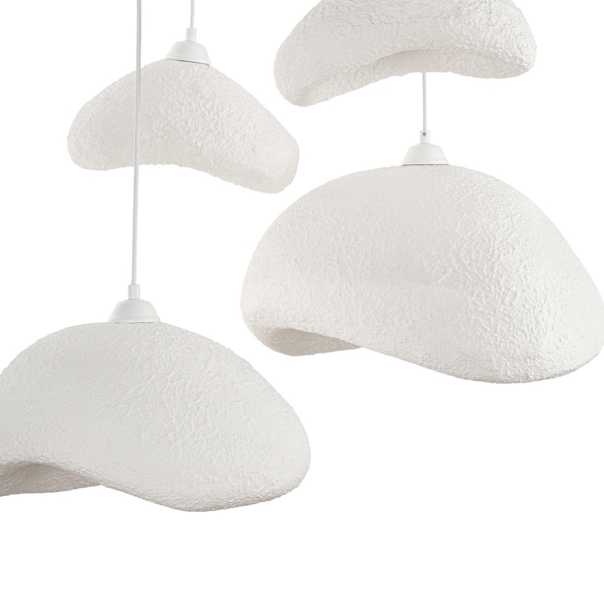 Brilagi - Hanglamp aan kabel WABI SABI 4xE27/40W/230V Ø 90 cm wit