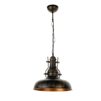 Brilagi - Hanglamp aan ketting PYRONIC 1xE27/40W/230V Ø 32 cm brons/patina