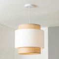 Brilagi - Hanglamp aan snoer CERIA 1xE27/40W/230V Ø 30 cm beige/wit