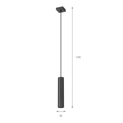 Brilagi - Hanglamp aan snoer CRISPINA 1xGU10/10W/230V zwart