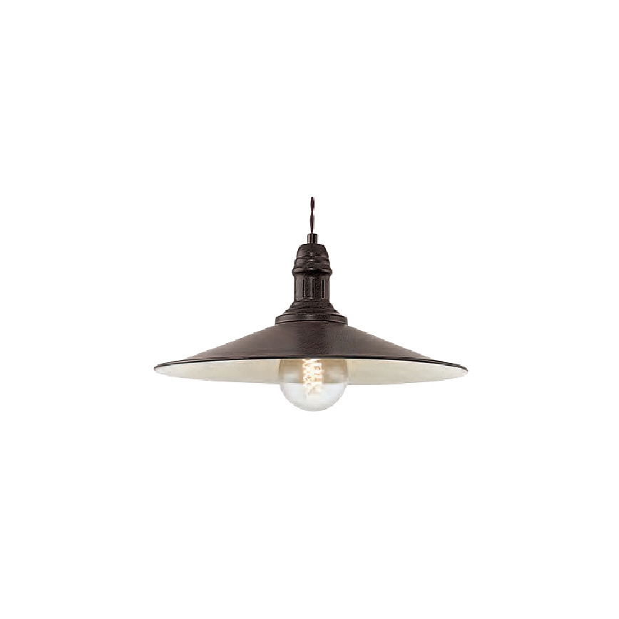 Brilagi - Hanglamp aan snoer FORGE 1xE27/60W/230V Ø 36 cm bruin