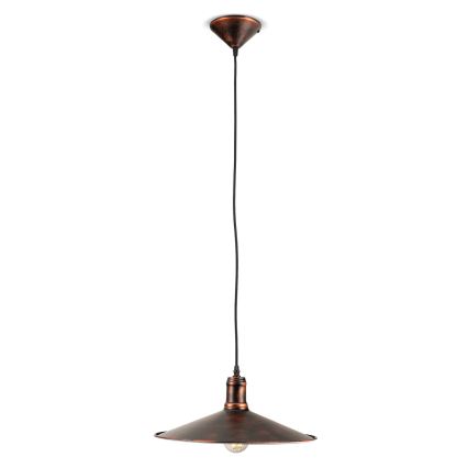 BRILAGI - Hanglamp aan snoer FORGE 1xE27/60W/230V Ø 36 cm patina/koperkleurig