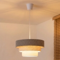 Brilagi - Hanglamp aan snoer LUNETA 1xE27/60W/230V diam. 40 cm grijs/crème/wit
