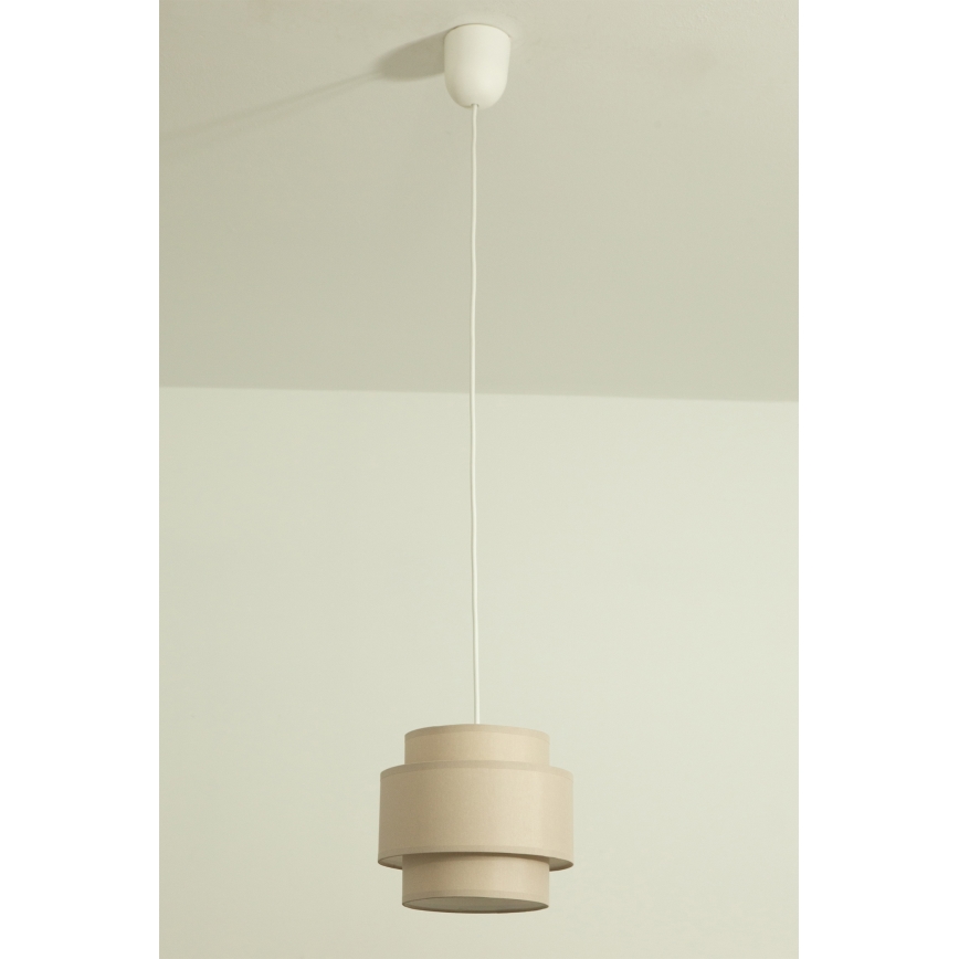 Brilagi - Hanglamp aan snoer RESNA 1xE27/60W/230V Ø 20 cm beige