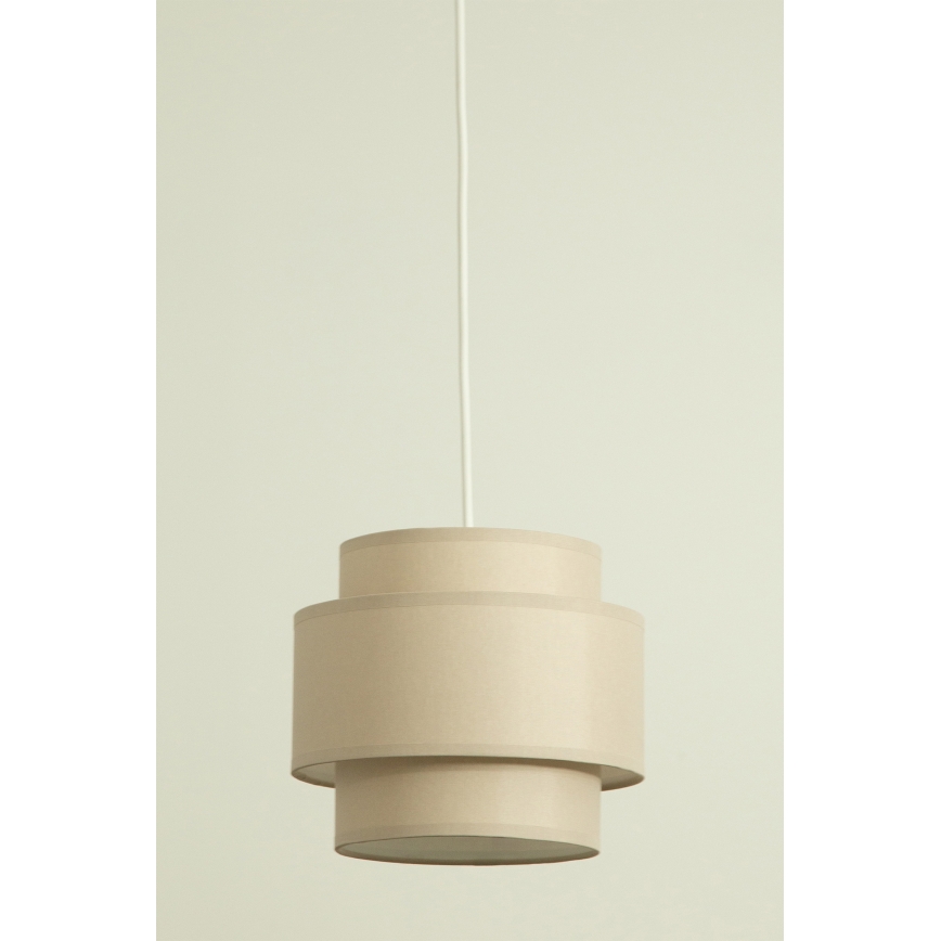 Brilagi - Hanglamp aan snoer RESNA 1xE27/60W/230V Ø 20 cm beige