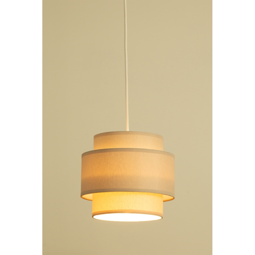 Brilagi - Hanglamp aan snoer RESNA 1xE27/60W/230V Ø 20 cm beige