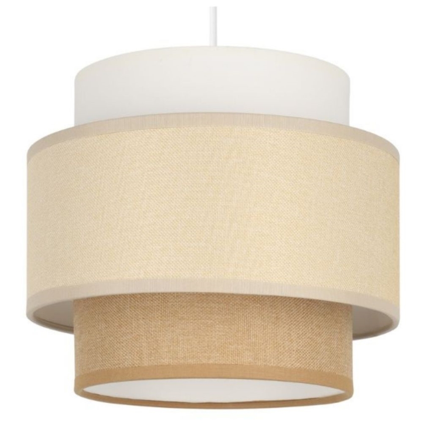 Brilagi - Hanglamp aan snoer RESNA 1xE27/60W/230V Ø 20 cm crème/beige