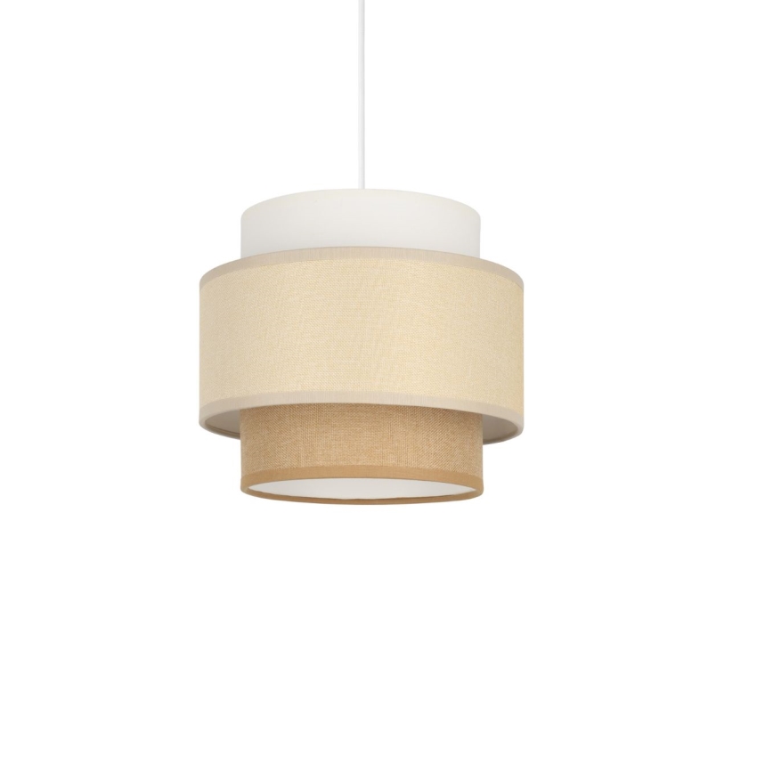 Brilagi - Hanglamp aan snoer RESNA 1xE27/60W/230V Ø 20 cm crème/beige