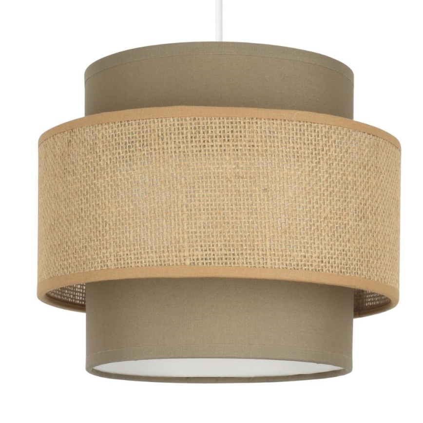 Brilagi - Hanglamp aan snoer RESNA 2xE27/60W/230V Ø 30 cm bruin/beige