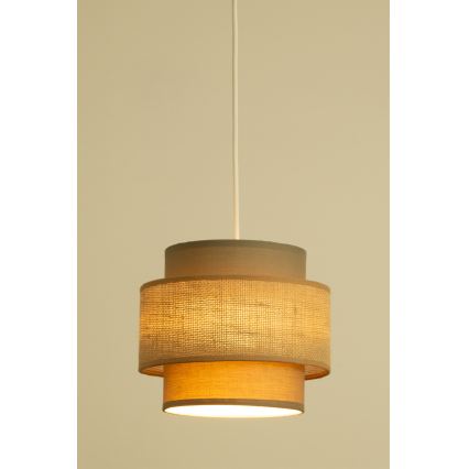 Brilagi - Hanglamp aan snoer RESNA 2xE27/60W/230V Ø 30 cm bruin/beige
