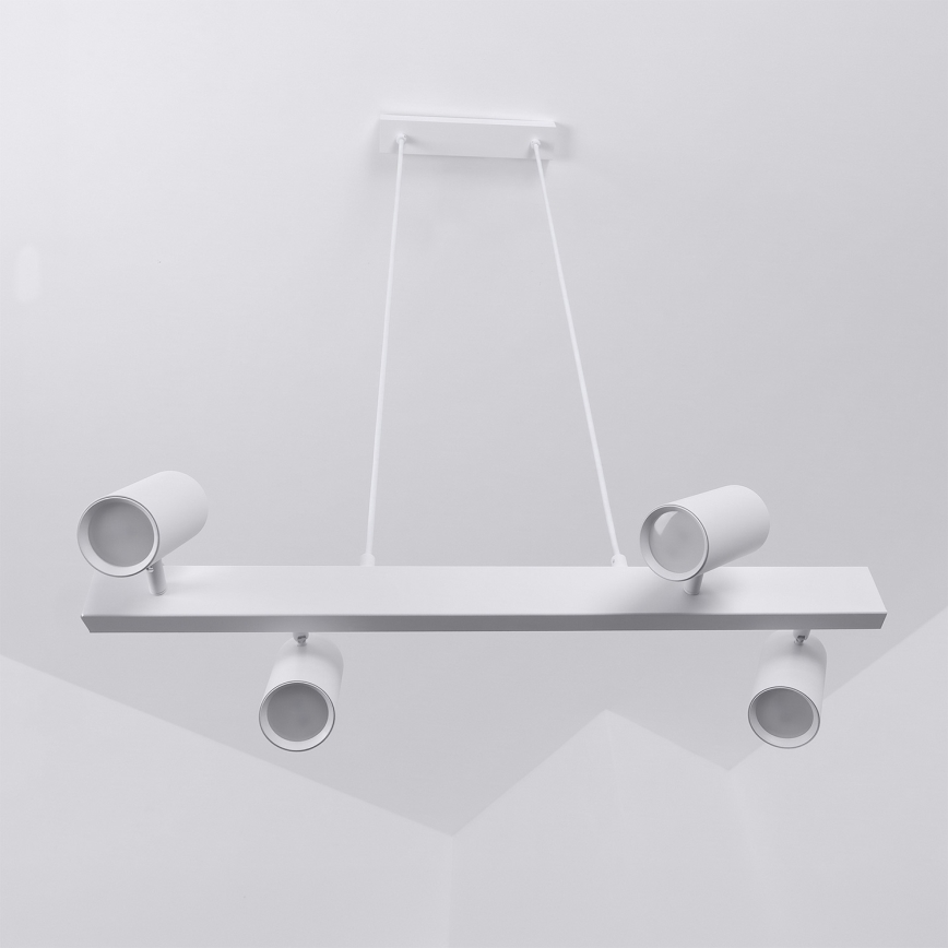 Brilagi - Hanglamp aan snoer SELE 4xGU10/30W/230V wit