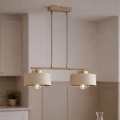 Brilagi - Hanglamp aan snoer SPRING 2xE27/60W/230V beige/goud