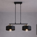 Brilagi - Hanglamp aan snoer SPRING 2xE27/60W/230V zwart/goud