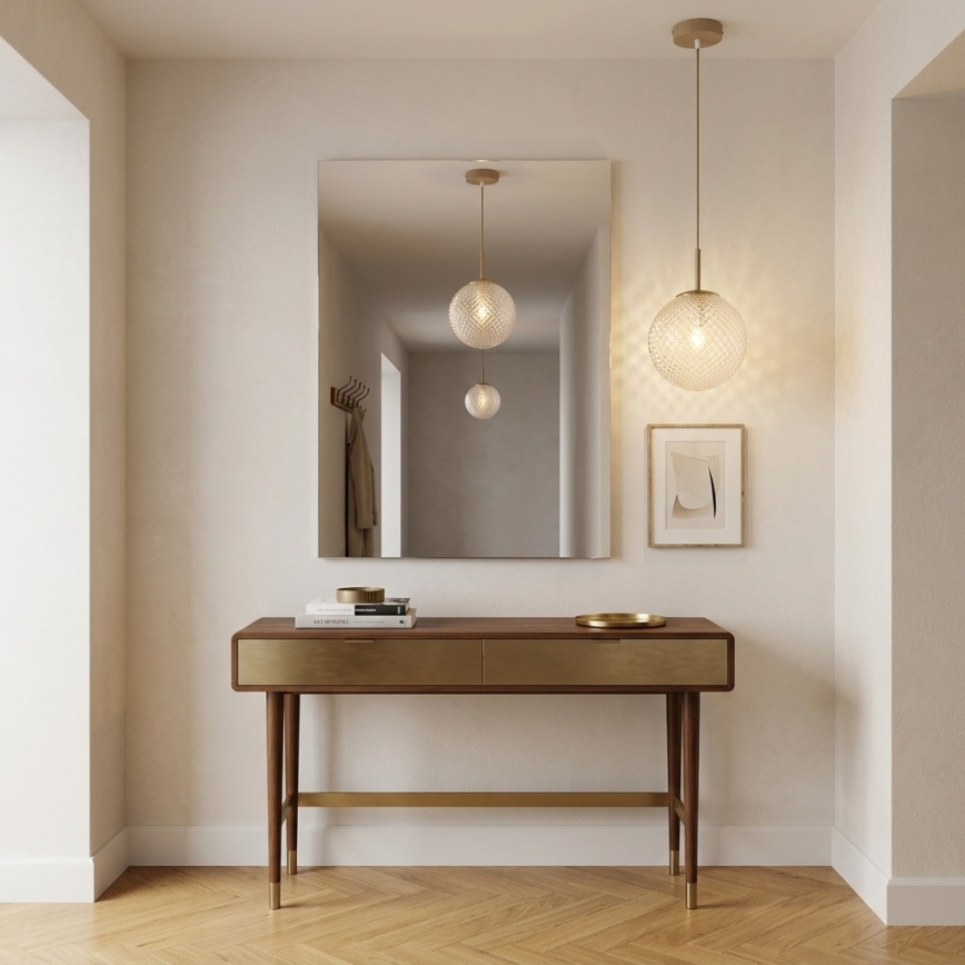 BRILAGI - Hanglamp aan snoer STELLA 1xE27/60W/230V Ø 18 cm beige/goud
