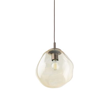 Brilagi - Hanglamp aan snoer VULCANO 1xE27/15W/230V bruin/rookbeige