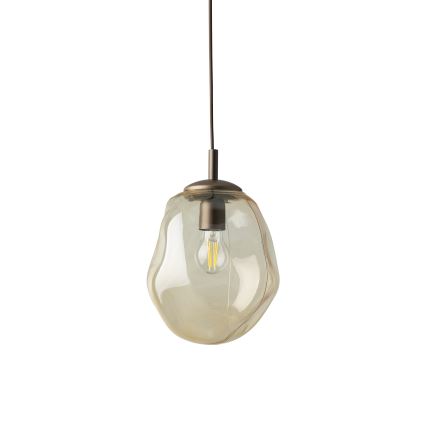 Brilagi - Hanglamp aan snoer VULCANO 1xE27/15W/230V bruin/rookbeige