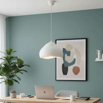 Brilagi - Hanglamp aan snoer WABI SABI 1xE27/40W/230V Ø 32 cm wit
