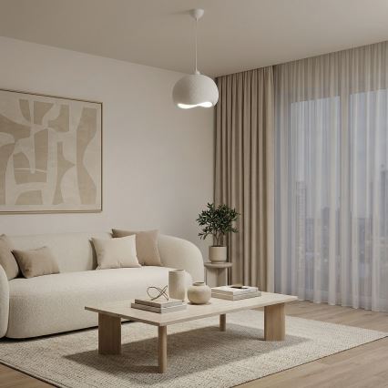 Brilagi - Hanglamp aan snoer WABI SABI 1xE27/40W/230V Ø 34 cm wit