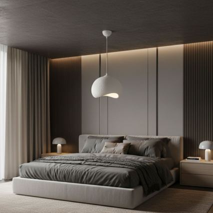 Brilagi - Hanglamp aan snoer WABI SABI 1xE27/40W/230V Ø 34 cm wit