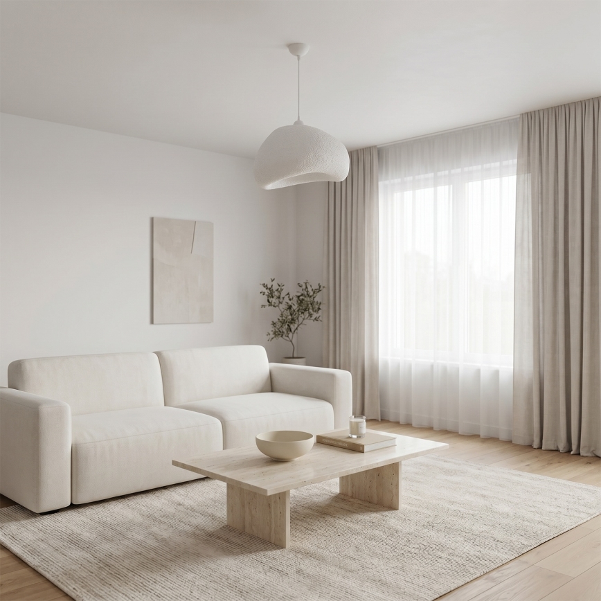 Brilagi - Hanglamp aan snoer WABI SABI 1xE27/40W/230V Ø 42 cm wit