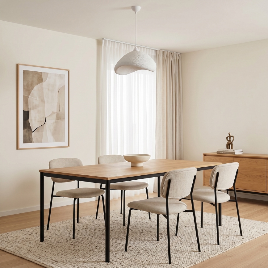 Brilagi - Hanglamp aan snoer WABI SABI 1xE27/40W/230V Ø 52 cm wit