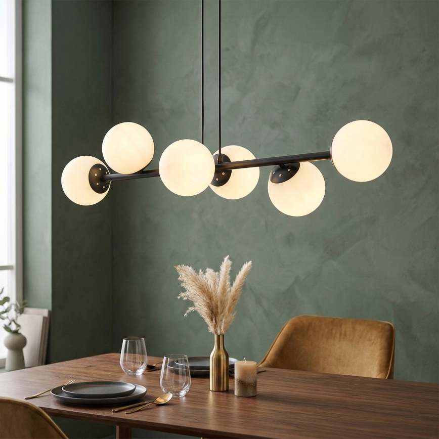 Brilagi - Hanglamp MALONY 6xE14/20W/230V zwart