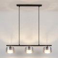 Brilagi - Hanglamp met kabel AURA LUX 3xGX53/30W/230V zwart/gerookt glas