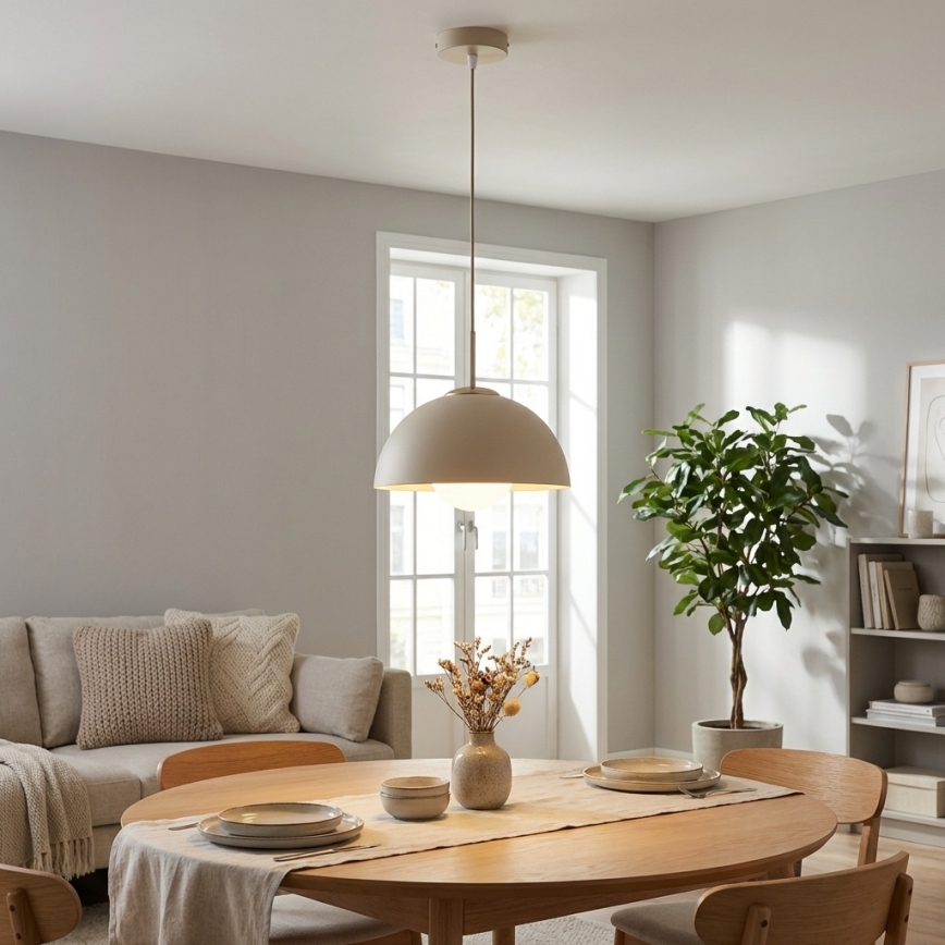 Brilagi - Hanglamp met kabel COSMO 1xE27/60W/230V Ø 30 cm beige/goud