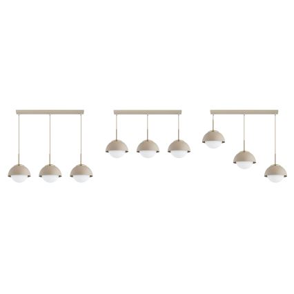 Brilagi - Hanglamp met kabel COSMO 3xE27/60W/230V beige/goud
