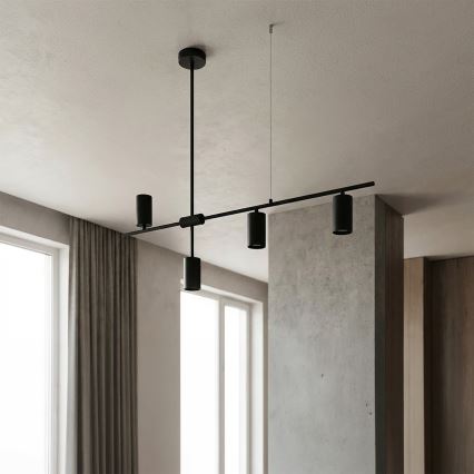 Brilagi - Hanglamp met kabel CRANE 4xGU10/30W/230V zwart