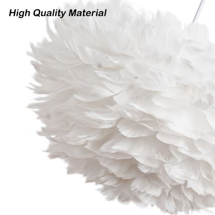 Brilagi - Hanglamp met kabel FEATHER 3xE27/40W/230V Ø 40 cm wit