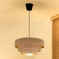 Brilagi - Hanglamp met kabel LUNETA 1xE27/60W/230V Ø 40 cm beige/goud