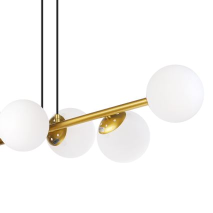 Brilagi - Hanglamp met kabel MALONY 6xE14/20W/230V goud
