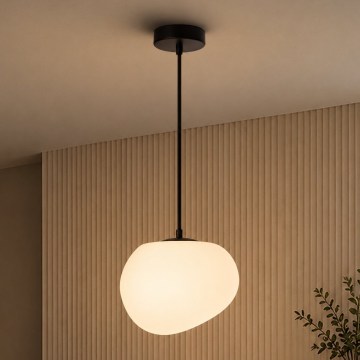 BRILAGI - Hanglamp met kabel PEBBLES 1xE27/40W/230V Ø 20 cm zwart