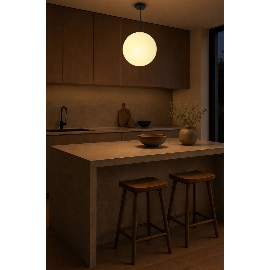 BRILAGI - Hanglamp met kabel POLOS 1xE27/40W/230V Ø 30 cm zwart