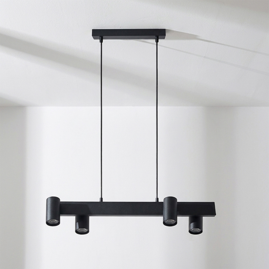Brilagi - Hanglamp met kabel SELE 4xGU10/30W/230V zwart