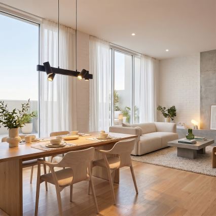 Brilagi - Hanglamp met kabel SELE 4xGU10/30W/230V zwart