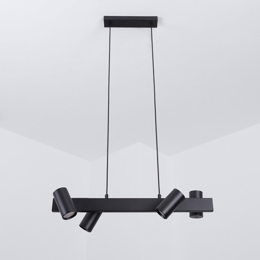 Brilagi - Hanglamp met kabel SELE 4xGU10/30W/230V zwart