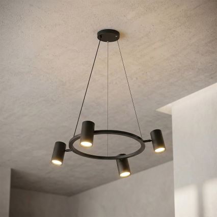 Brilagi - Hanglamp met kabel SELE 4xGU10/30W/230V zwart