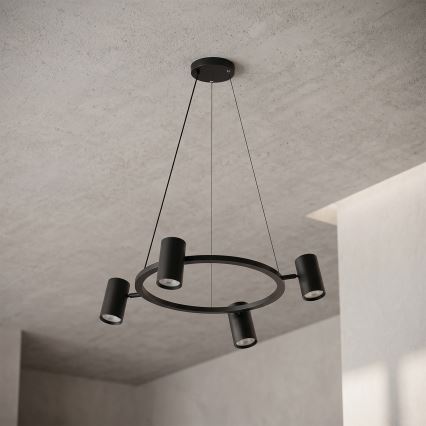 Brilagi - Hanglamp met kabel SELE 4xGU10/30W/230V zwart