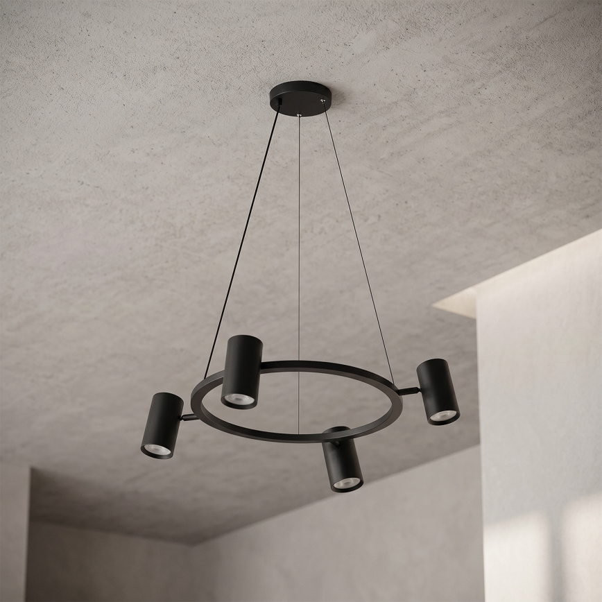 Brilagi - Hanglamp met kabel SELE 4xGU10/30W/230V zwart