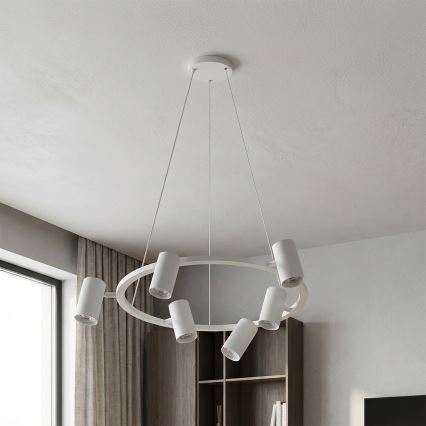 Brilagi - Hanglamp met kabel SELE 6xGU10/30W/230V wit