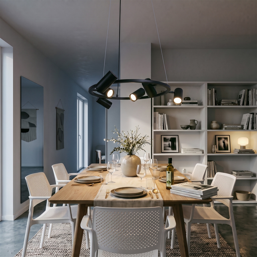 BRILAGI - Hanglamp met kabel SELE 6xGU10/30W/230V zwart