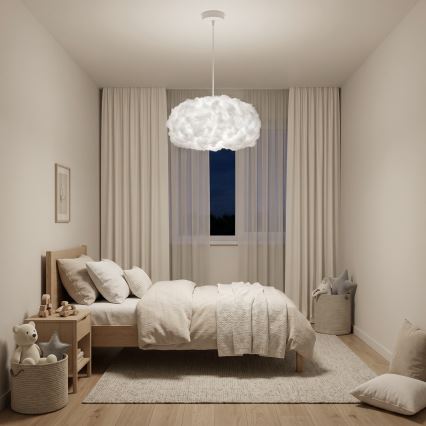 Brilagi - Hanglamp met kabel SOLEAIR 1xE27/60W/230V Ø 45 cm wit