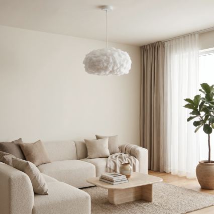 Brilagi - Hanglamp met kabel SOLEAIR 1xE27/60W/230V Ø 45 cm wit