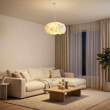Brilagi - Hanglamp met kabel SOLEAIR 1xE27/60W/230V Ø 45 cm wit