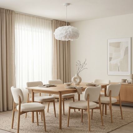 Brilagi - Hanglamp met kabel SOLEAIR 1xE27/60W/230V Ø 45 cm wit