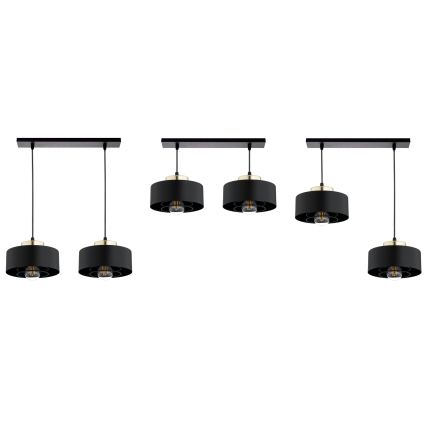 Brilagi - Hanglamp met kabel SPRING 2xE27/60W/230V zwart/goud