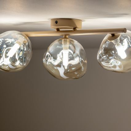 BRILAGI - Hanglamp met kabel VULCANO 1x G9/8W/230V Ø 15 cm beige/rookbeige